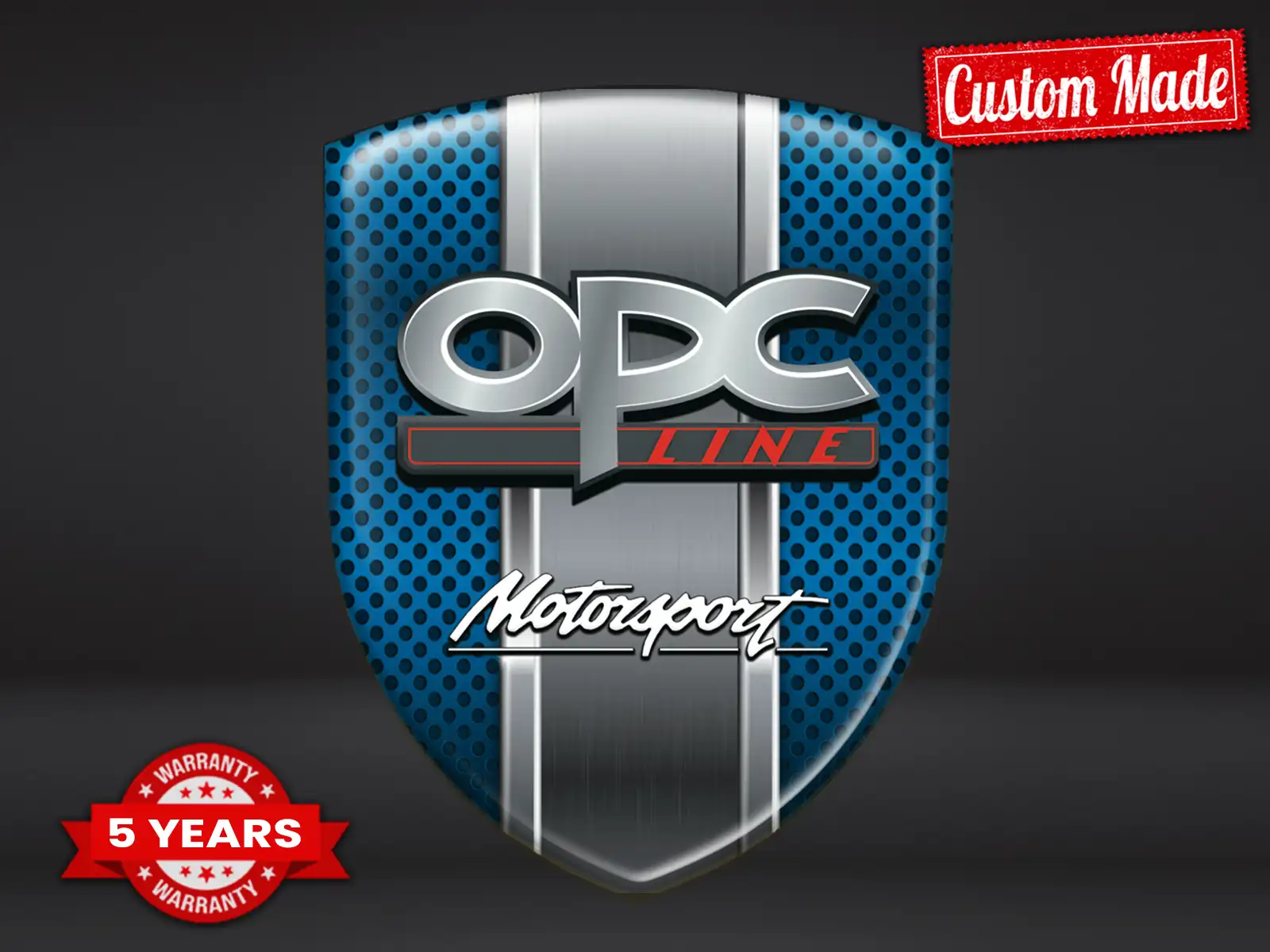 OPC Insignias Auto Personalizadas Resistentes Alta Calidad